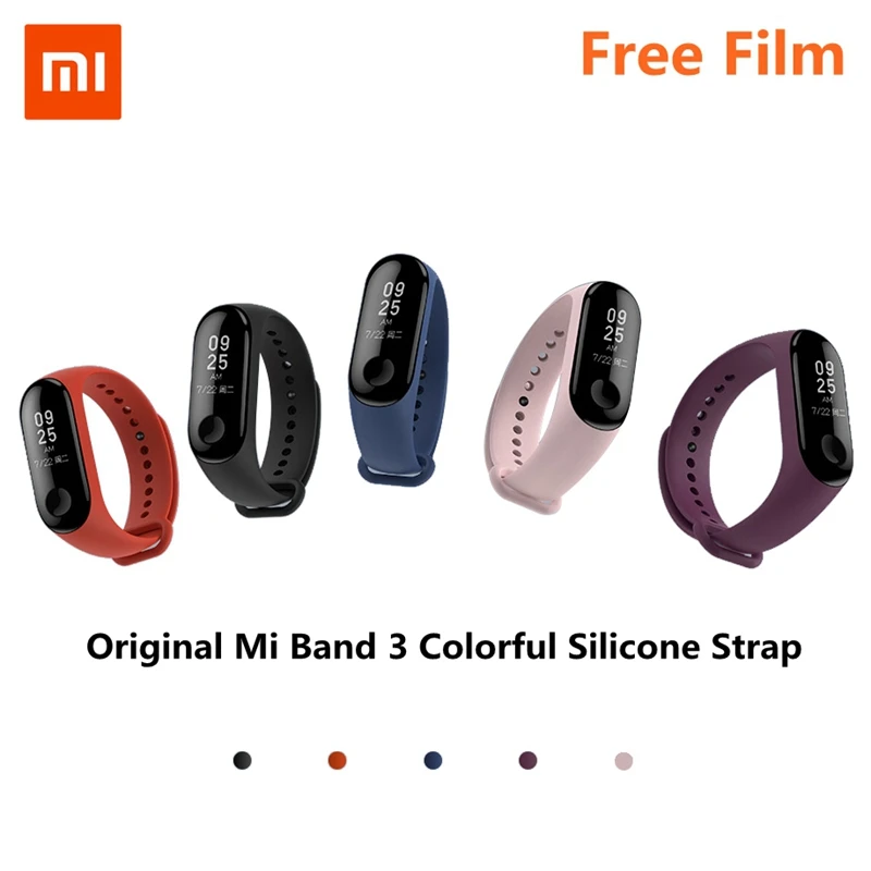 

Original Mi Band 3 Strap Colorful Silicone Bracelet For Mi Band 3 Smart Wristband Fitness Tracker Mi Band 3 Charger Replacements