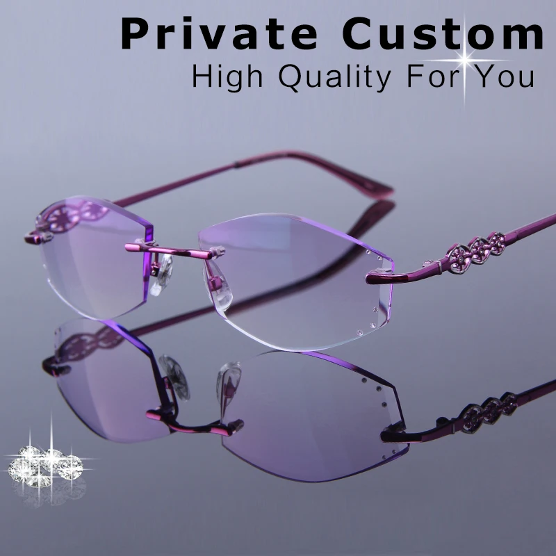 Buy Women's Luxurious Rhinestone Trimming Glasses