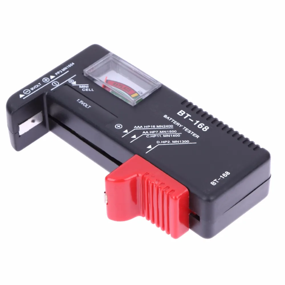 Universal BT168 Digital Battery Tester Volt Checker for AA AAA 9V Button Multiple Size Battery Tester Voltage Meter Tools