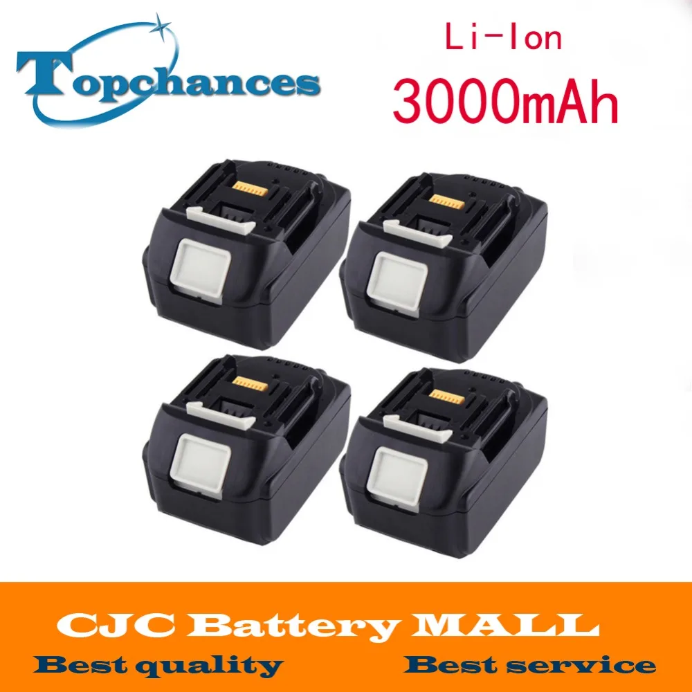 4PCS Rechargeable batteries for Makita BL1830 LXT Lithium Ion 3 0 Ah 3000mAh Battery font b