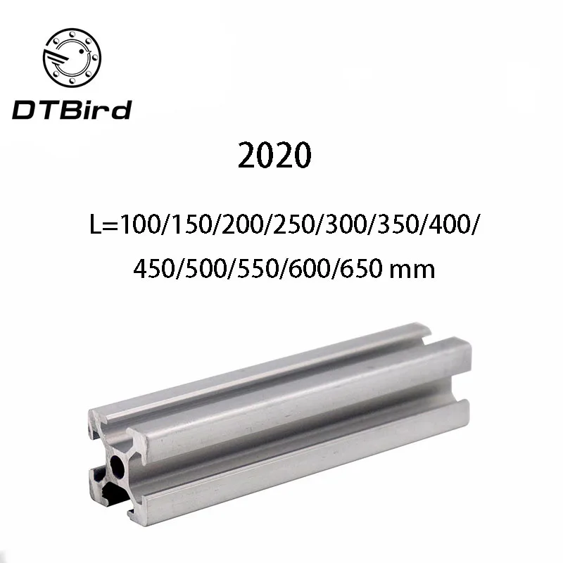 

4pcs/lot 2020 Aluminum Profile 2020 Extrusion European Standard Anodized Linear Rail Aluminum Profile 2020 3D Printer Parts