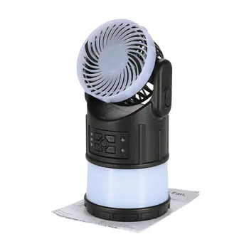 

LED Portable Lantern Flashlight Fan with Radio Speaker Mosquito Repeller USB Charging Camping Light Mini Fan Camping Equipment
