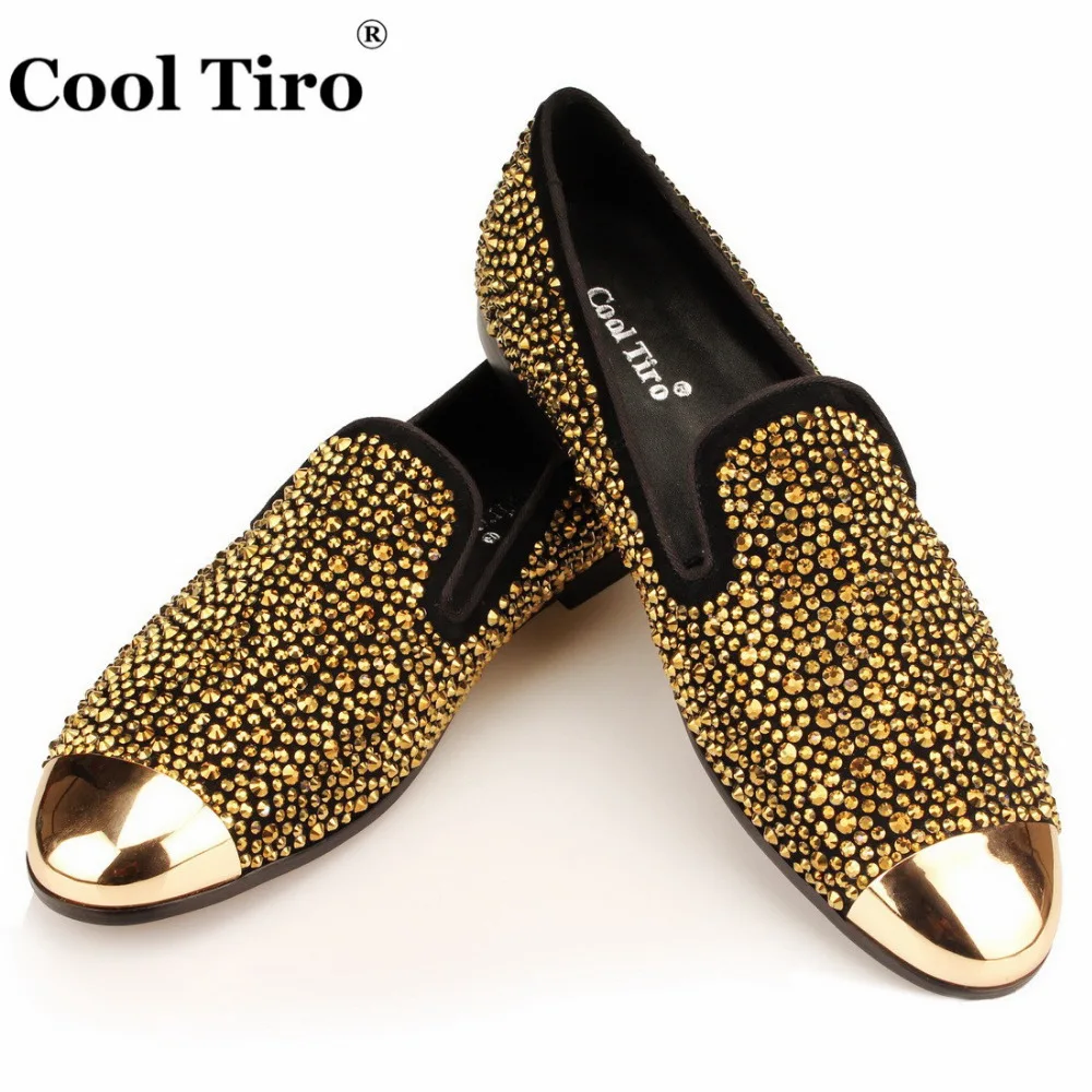 Gold Strass Loafers (4)