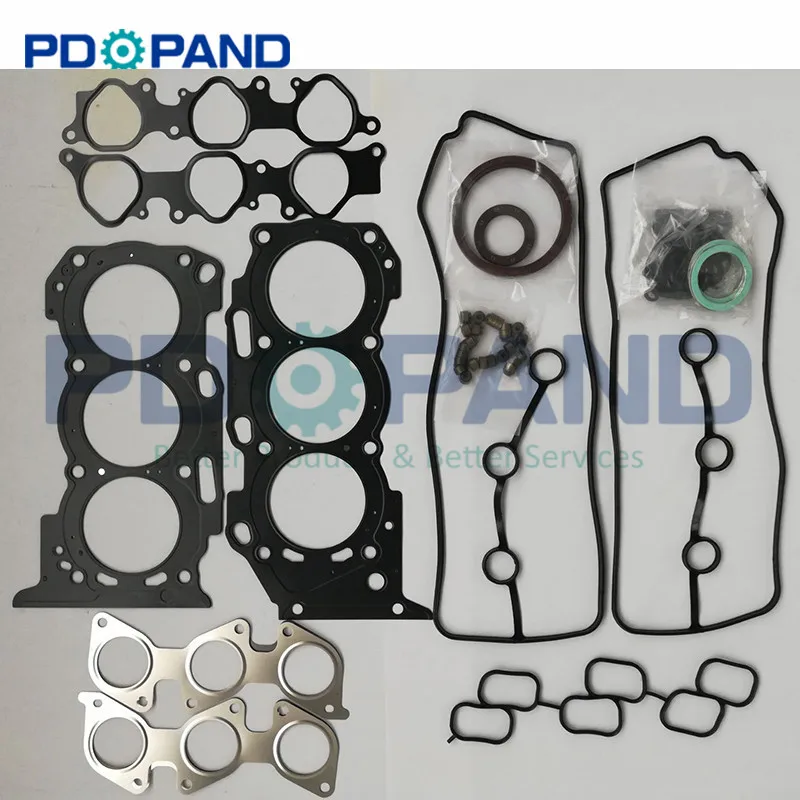

1GR 1GRFE 1GR-FE Engine Rebuild Full Gasket Set 04111-31342 for Toyota LAND CRUISER/4 RUNNER/HILUX (VIGO) III Pickup 3956cc