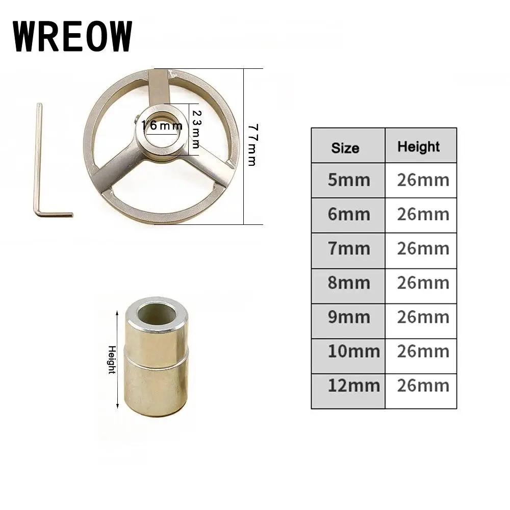 

9pc/Set Stainless Steel Drill Bit Hole Puncher Locator Jig Bushing Tool Bushing Woodworking Tools 5/6/7/8/9/10/12mm F5