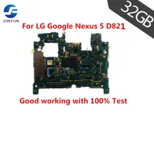 Бренд Jun Fun оригинальная разблокированная Рабочая для LG Google Nexus 5 D821 32GB Материнская плата разблокированная