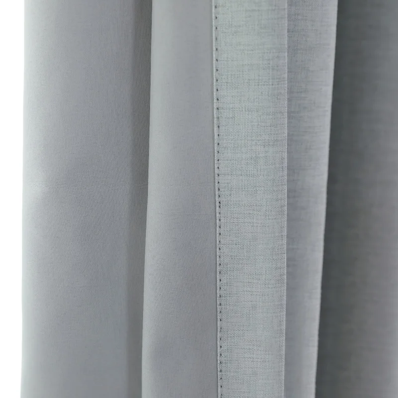 Comprar CITYINCITY cortina opaca de 100% sólido para la decoración del hogar de la sala de estar cortinas gruesas de lino falso para el dormitorio listo por encargo