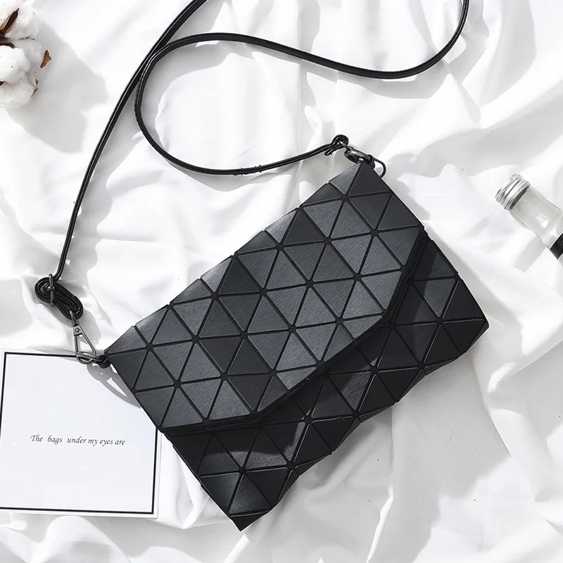 Matte Luminous Women Evening Bag Shoulder Bags Girls Flap Handbag Fashion Plaid Geometric Casual Envelope Clutch Messenger Bags Matte Luminous Women Evening Bag Shoulder Bags Girls Flap Handbag Fashion Plaid Geometric Casual Envelope Clutch Messenger Bags