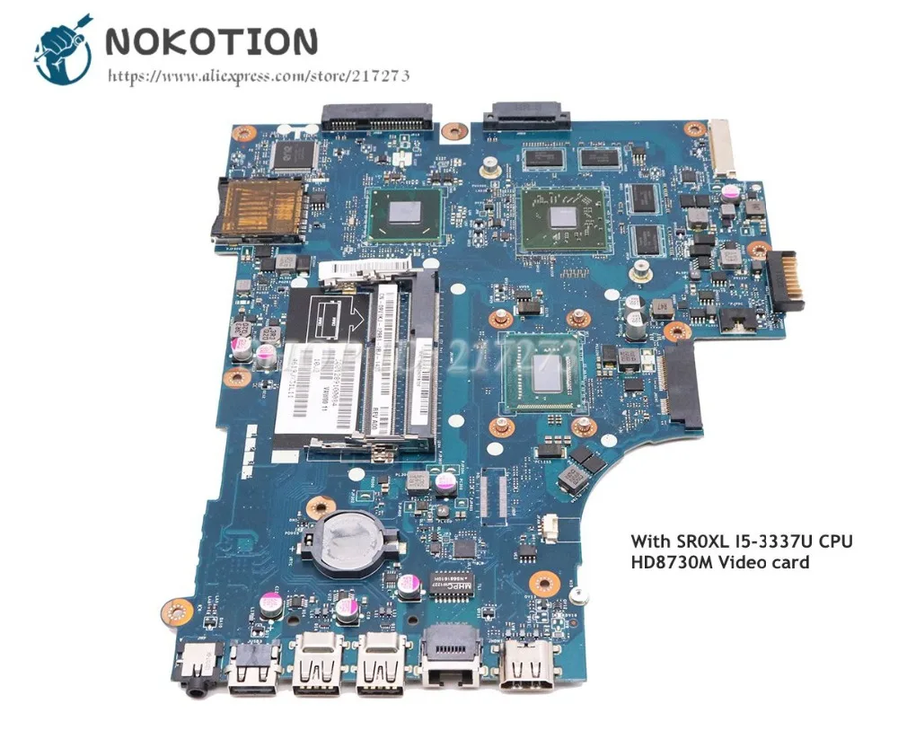  NOKOTION For Dell Inspiron 3521 5521 Laptop Motherboard CN-0P14T7 0P14T7 VAW01 LA-9101P SR0XL I5-33