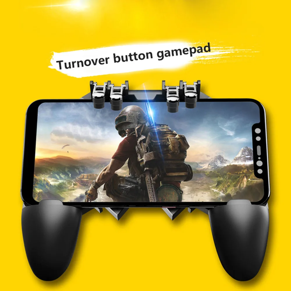  Mobile Phone Game Controller Turnover Button Gamepad for PUBG Game Console for IOS/ Android smartph