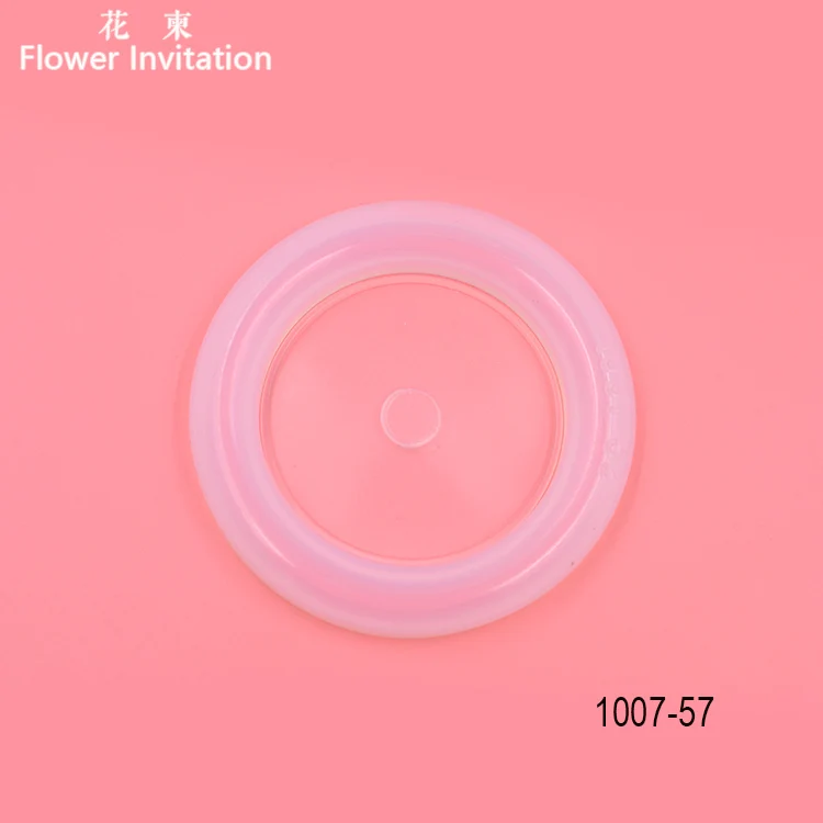 Цветок приглашение Форма для браслета md1007_прозрачный Силиконовый круглый браслет Плесень Для смолы настоящий цветок DIY Плесень - Цвет: diameter 57mm mold