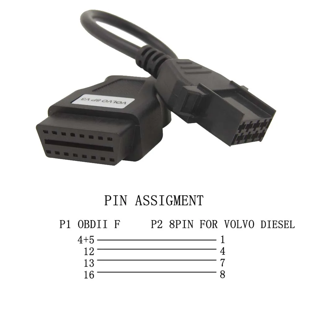 TCS Pro 8 шт полный набор кабелей для грузовиков Multidiag Pro,00/. R3 OBD OBD2 грузовиков диагностический полный набор кабелей для грузовиков - Цвет: for Volvo 8PIN