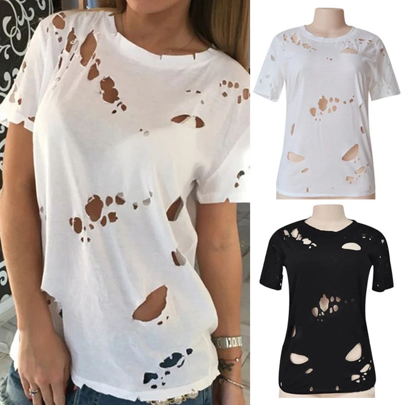 Resultado de imagem para moda da blusa rasgada