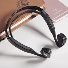 Sware Bone Conduction Earphones Bluetooth 4.0 Wireless Sport Headphones With Stereo Support Music Phone Call white/black color