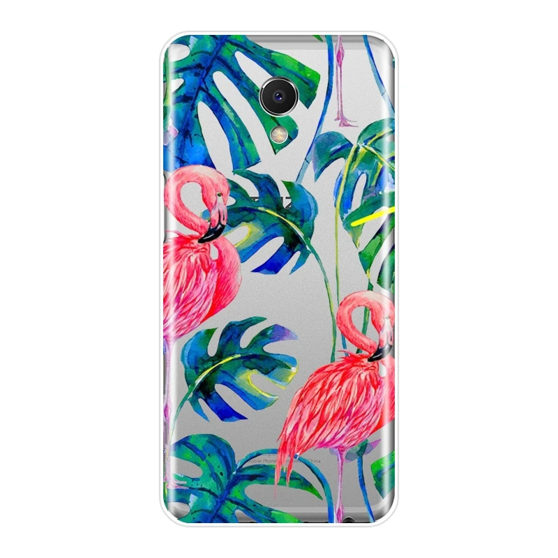 Мягкая задняя крышка для Meizu M2 M3 M5 M6 Note цветы мопс собака кошка лиса чехол телефона
