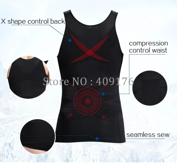 Брюшный корсет PRAYGER Body Shaper тонкие футболки для мужчин Shaper для похудения живота майка гинекомастия компрессионная шлейка-жилетка