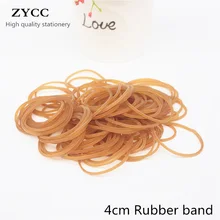 200 pièces/sac 4CM Haute Qualité Porte-Papeterie Thermostabilité Élastiques Forte Bande de Cheveux Élastique Boucle Fournitures De Bureau