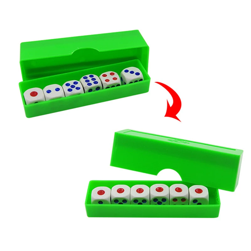 

Prediction Dices (Normal Dice) Magic Tricks Six Die Flash Change Magia Close Up Gimmick Props Illusion Funny Toys for Kids Show