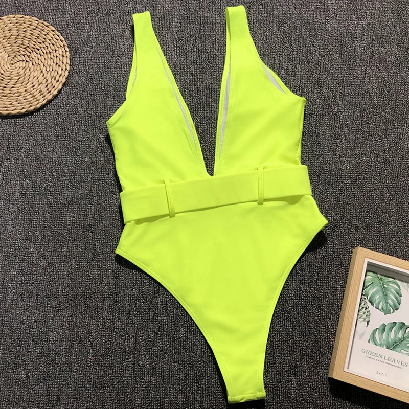 Цельный купальник сексуальный глубокий V купальник женский купальник пляжная одежда для плавания для женщин купальный костюм Maillot de Bain Монокини