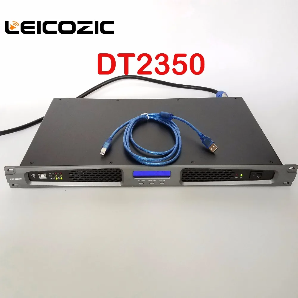 

Leicozic DT2350 Pro digital class d amplifier rack-mount switching power supply amplifier 350w RMS 550w power amplifier digital