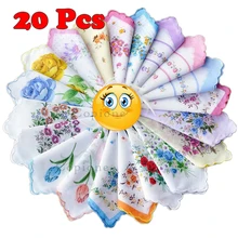 20 шт хлопок пеленка детская квадратная цветочный узор платок полотенце прекрасный доступный