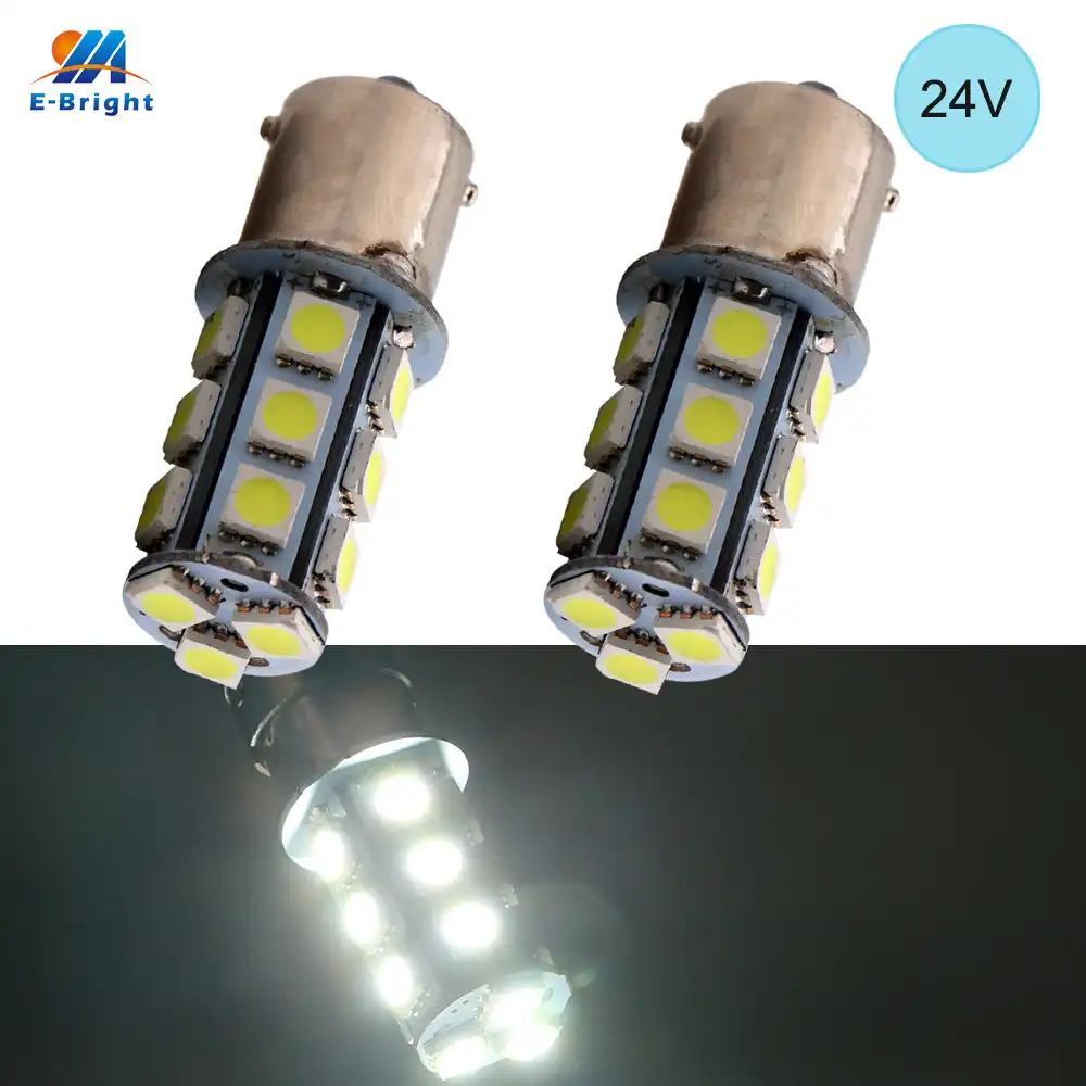 YM E Bright 1 шт. 24 В DC 1156 5050 18 SMD S25 BA15S P21W светильник лампа для автомобиля Стайлинг