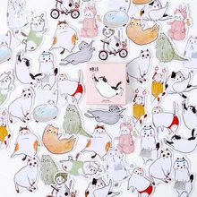Толстый кот молочный декоративный канцелярские наклейки Скрапбукинг Сделай Сам дневник альбом палка этикетка