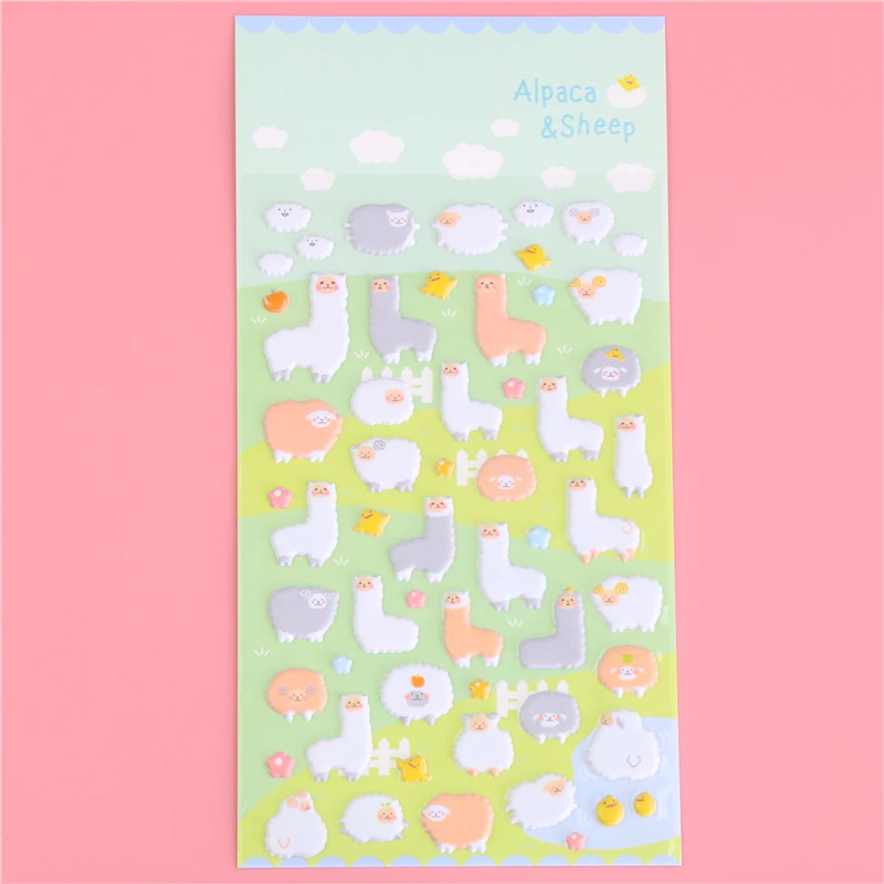 

1 X Cute Alpaca 3D Bubble Sticker Decorative Decal Sticker Diy Ablum Diary Scrapbooking Kawaii Stationery