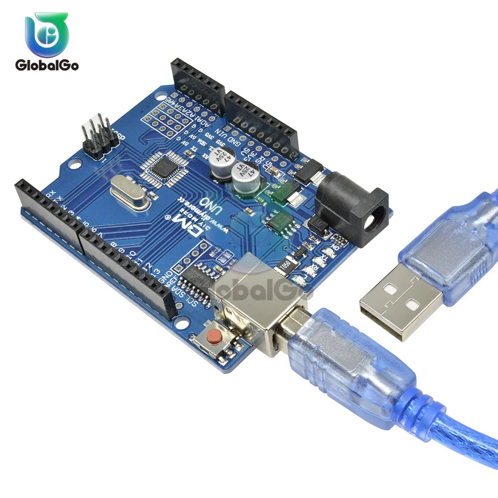 

UNO R3 Development Board ATmega328P CH340 CH340G For Arduino UNO R3 With Type B USB Cable
