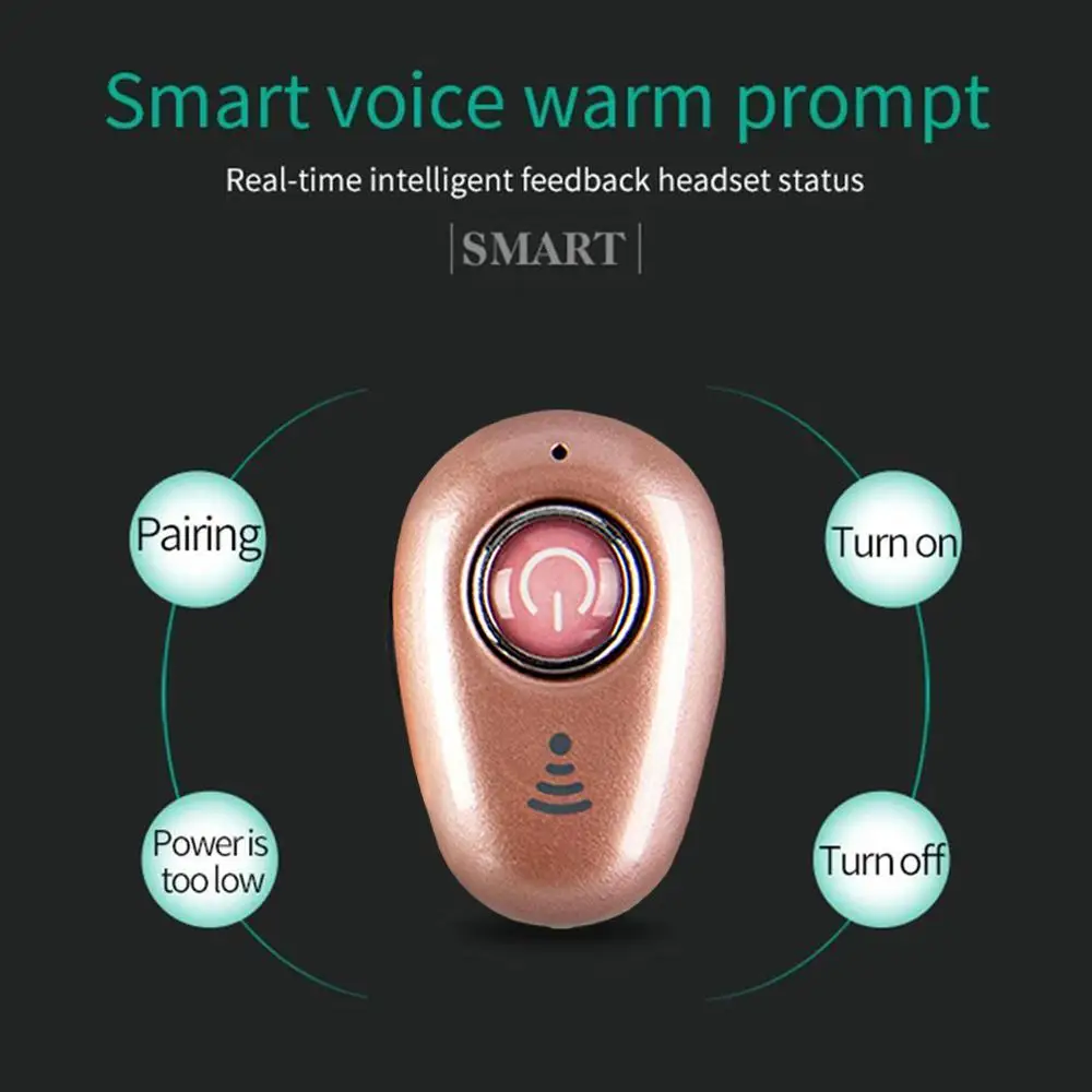 Amzdeal Портативный DC 5 V Bluetooth беспроводной Легкий Смарт наушник вкладыши громкой