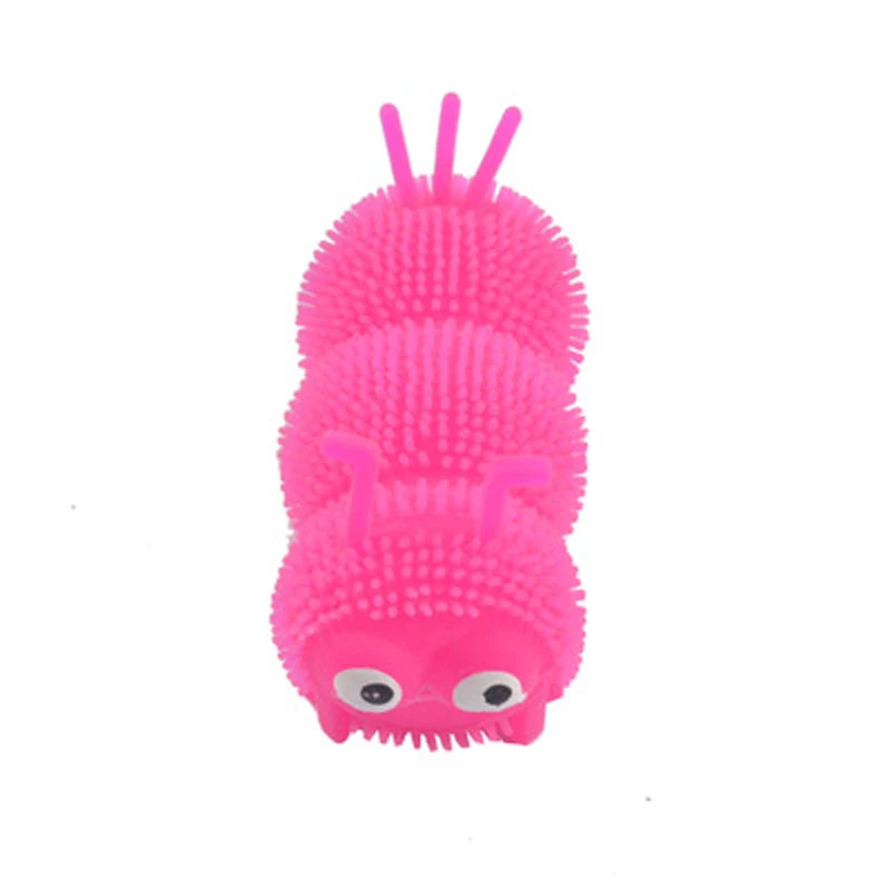Светодиодный фонарик, новинка, экзотическая забавная игрушка для декомпрессии, светящийся шар для волос, светящийся трехсекционный игрушечный плюшевый детский шар