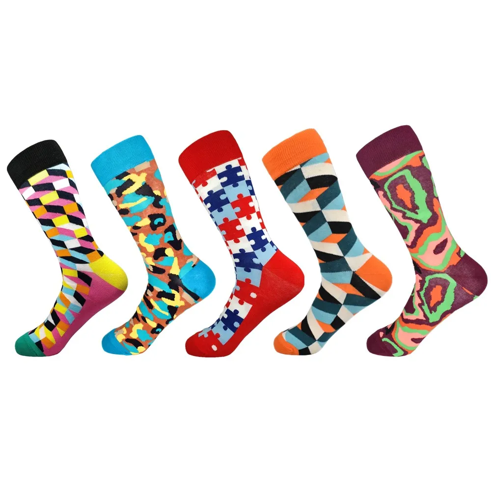 Носки мужские из чесаного хлопка 5 пар на каждый день|Мужские носки| |