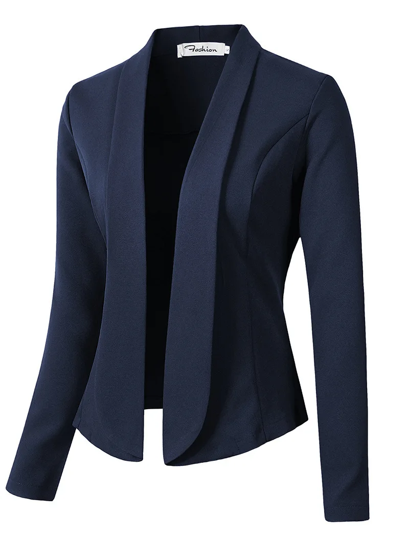 ZOGAA Fashion Autumn Women Blazers Casual Jacket Work Office Lady Suit Slim None Button Business Female Oversized Blazer Coat ZOGAA Fashion Autumn Women Blazers Casual Jacket Work Office Lady Suit Slim None Button Business Female Oversized Blazer Coat