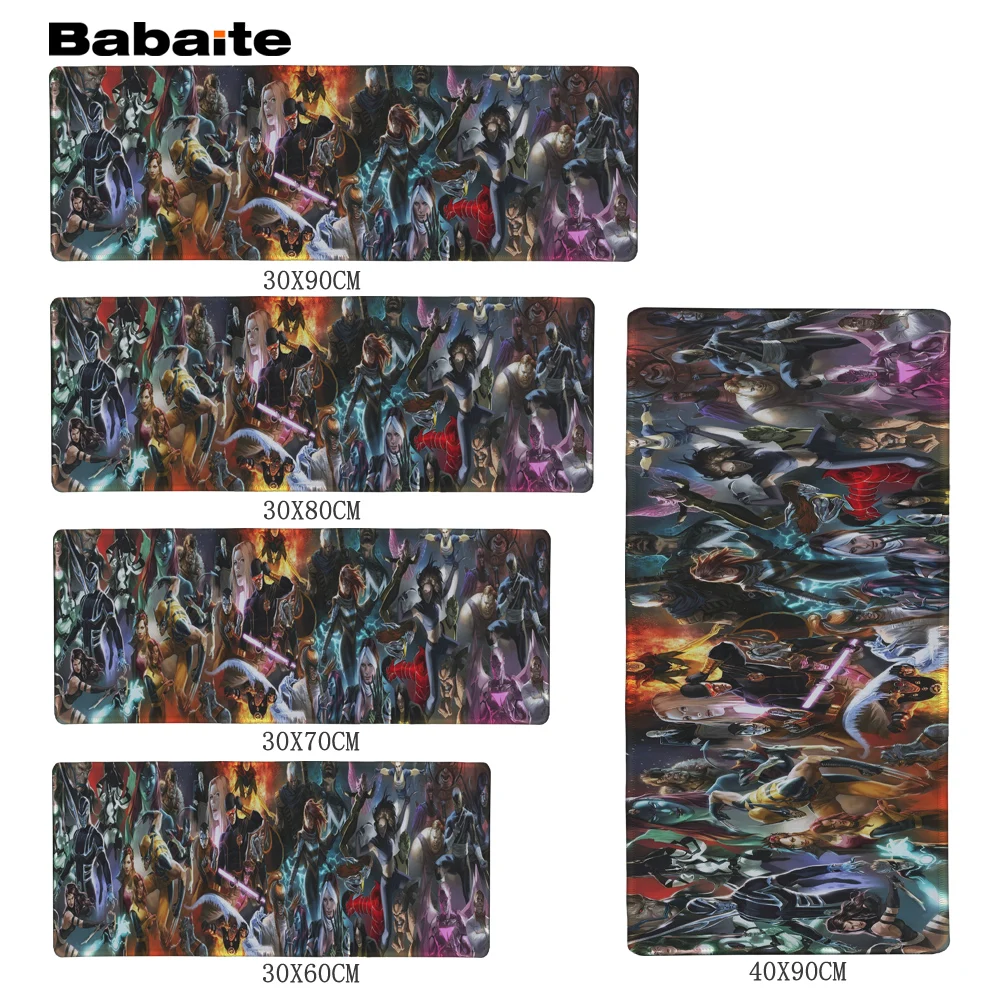 

Babaite Pattern Custom Made Durable Gaming Anti-slip Silicone Mouse Pad Wolverine With Storm oft Rubber Anti-slip Mice Play Mat