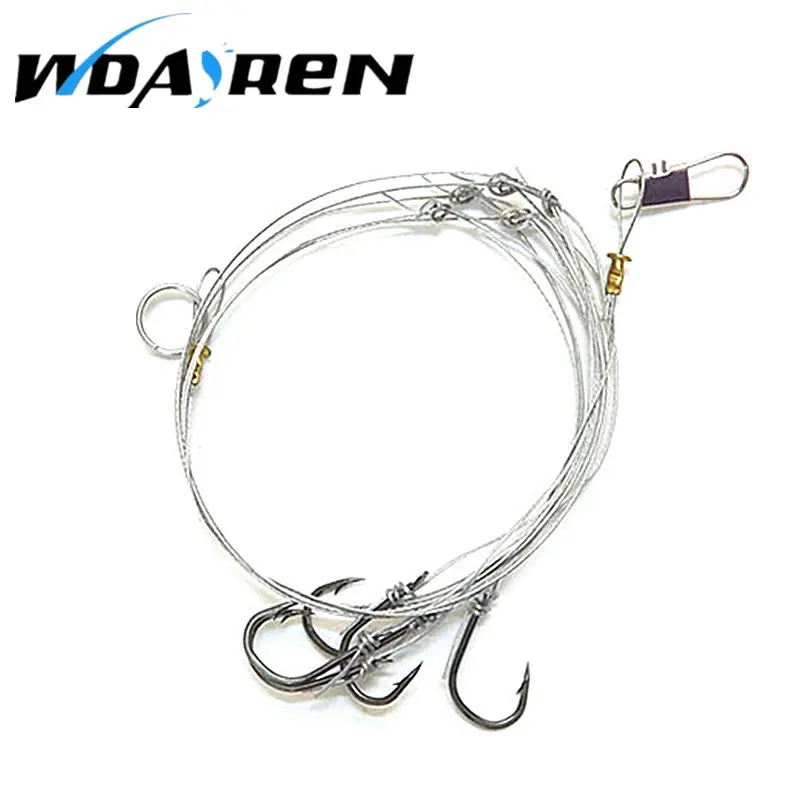 WDAIREN 2Pcs String Hook Explosion Fishhooks Carbon Steel Bait