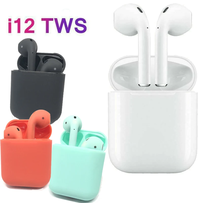 

i12 Wireless Earbuds Touch Control Bluetooth 5.0 Sports Earphone TWS Stereo With Mic Charging Box Auto Pairing