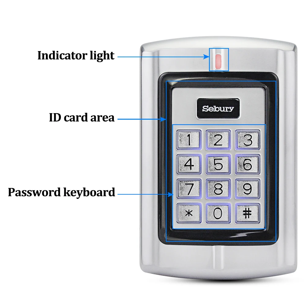 OBO HANDS Sebury металлическая панель управления доступом RFID контроллер Автономный