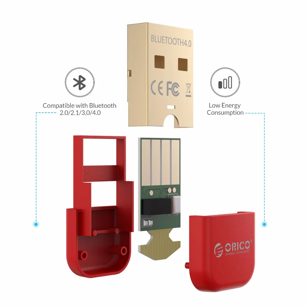 ORICO Bluetooth 4 0 адаптер USB донгл передатчик приемник для ПК компьютера Windows Vista