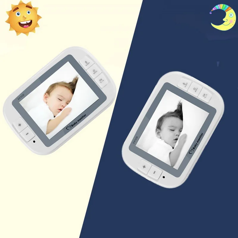 Loozykit 3,5 дюймов беспроводной детский спальный монитор няня, безопасность камера ночного видения температура мониторинг аудио детский монитор