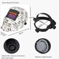 Абсолютно Новая Солнечная Автоматическая затемнение сварочный шлем маска шлифовальная сварочная маска полностью автоматическая
