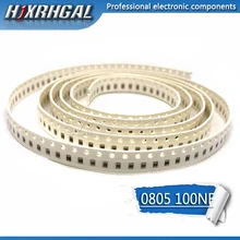100 шт 100nF X7R погрешность 50 в 0805 0,1 мкФ 104 SMD толстопленочный чип многослойный керамический конденсатор Горячие продукты