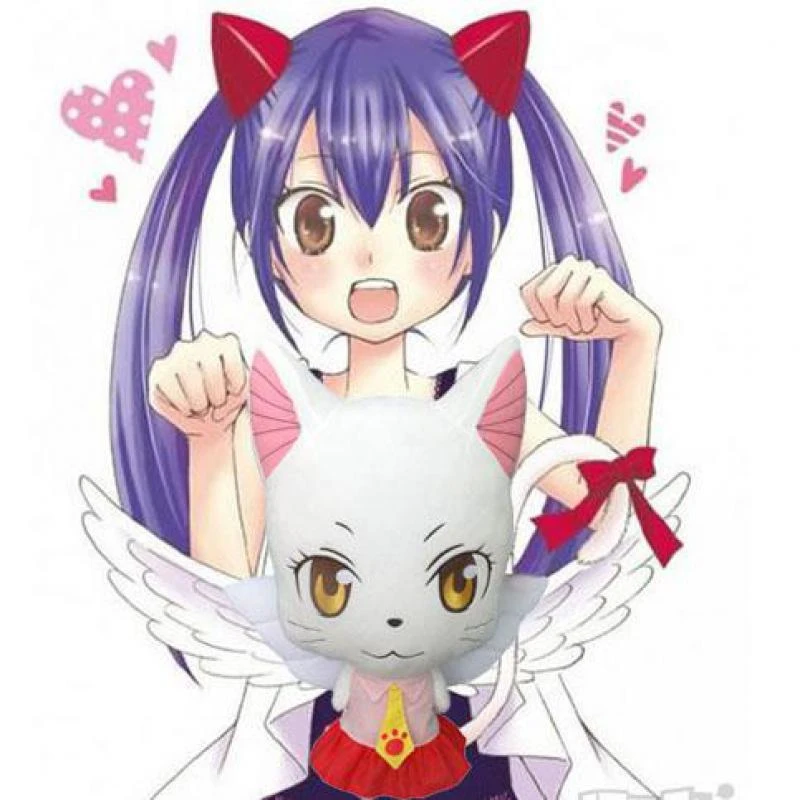 58センチアニメフェアリーテイルチャールズルルぬいぐるみかわいい幸せ チャールズ猫ぬいぐるみ人形フィギュアおもちゃ子供のためギフト Tails Plush Toy Doll Foranime Plush Fairy Tail Aliexpress