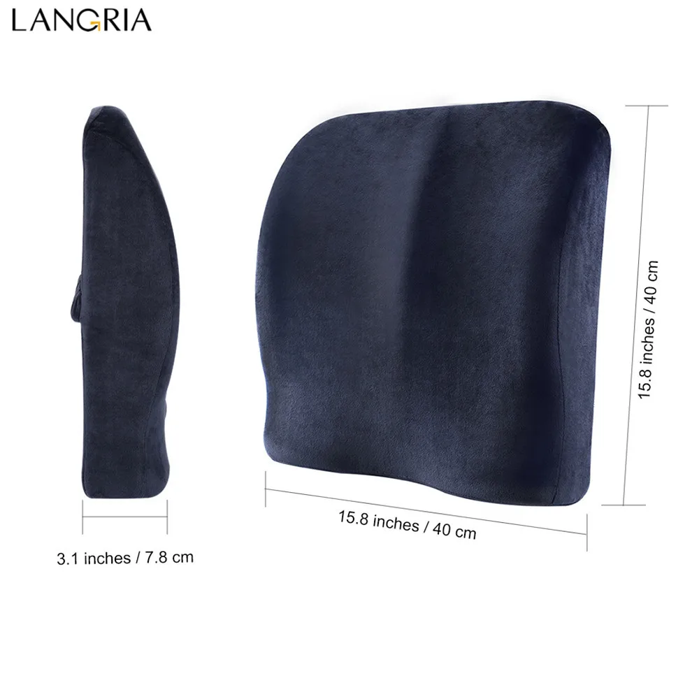 Подушка для поясницы LANGRIA с эффектом памяти высокой эластичностью поддержки