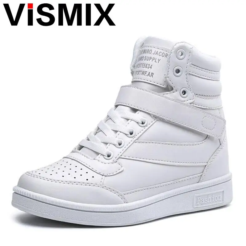 

2018 Fashion High Top Women Bigs Platform Hidden Increasing Shoes Breathable Women New Shoes Ankle Boots Wedge Shoes
