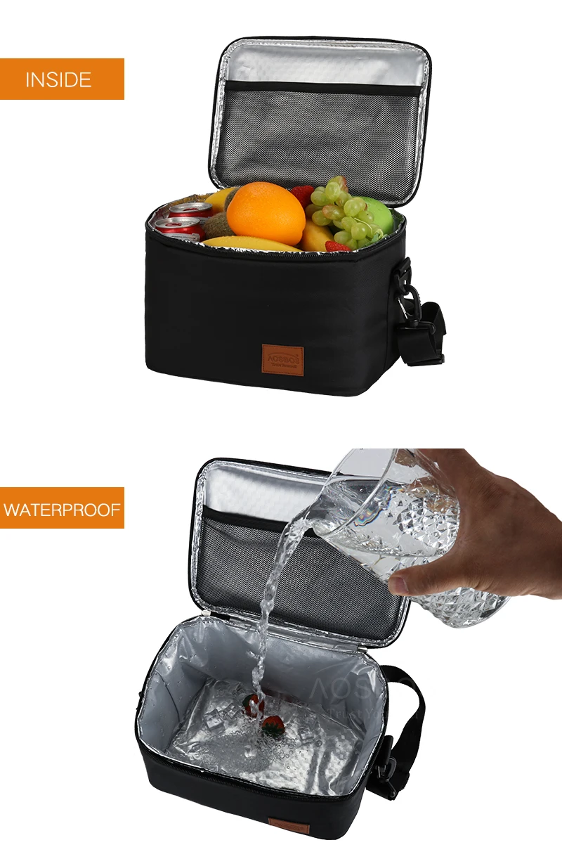 homens grandes sacos de almoço térmico portátil