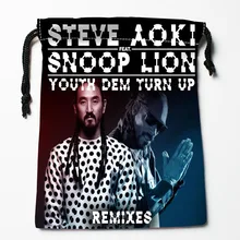 Новые изготовленные на заказ мешки Drawstring Стива Aoki изготовленные на заказ мешки хранения напечатанные тип сумки сжатия 27x35 см