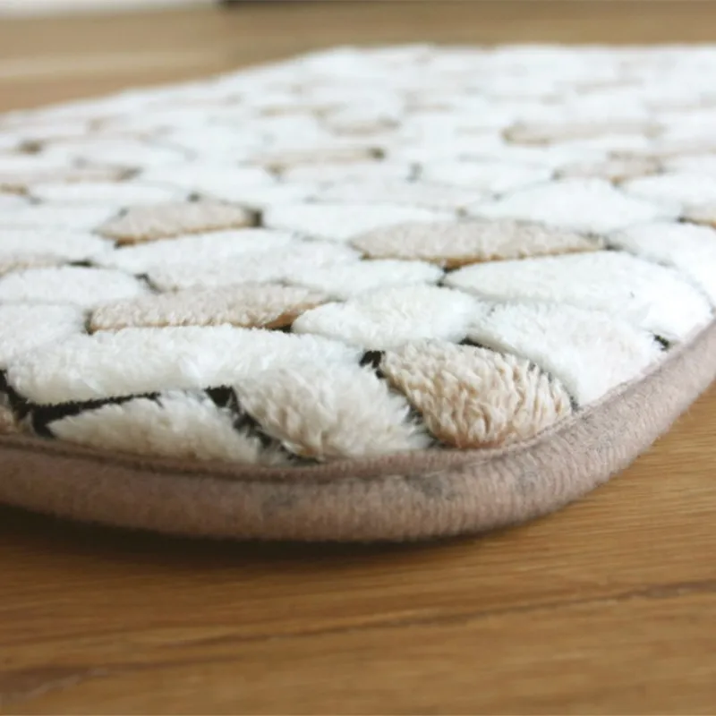 1pc Memory Foam Absorbent Bathroom Pad Doormat Door Mat Slip-resistant Pad Bathroom Shower Bathroom Accessories Sets 40*60cm 47