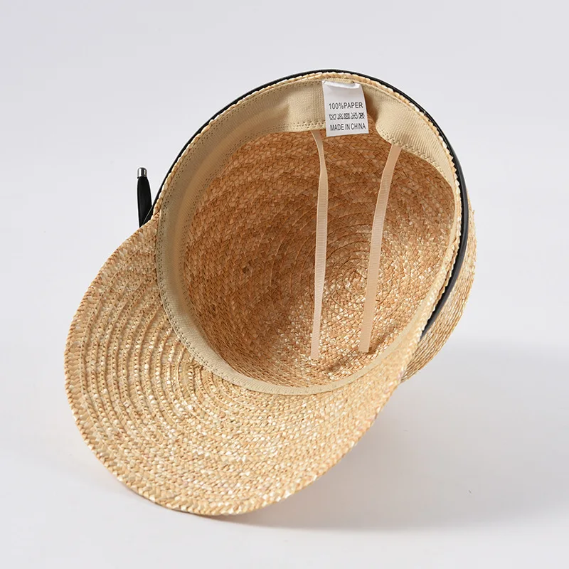 Preise 2019 Neue Marke Zeigen Natürliche Stroh Baseball Caps Für Frauen Hohe Qualität Damen Frühling Sommer Visier Sonne Hüte Großhandel