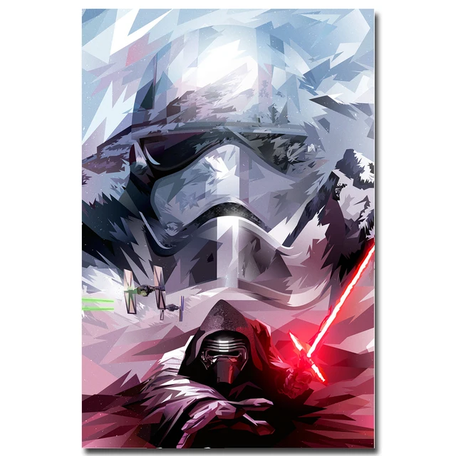 Nicoleshenting Star Wars 7 The Force Awakens Art Silk Poster Print