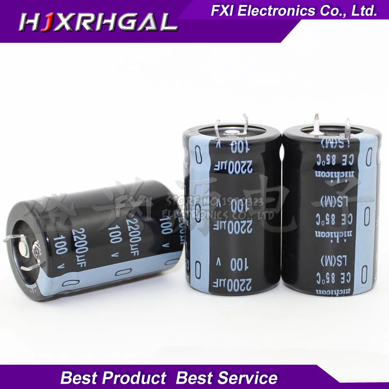 10PCS 100v2200uf 2200uf100v 25*40 100v 2200uf 25x40 Elec Electrolytic capacitor | Электронные компоненты и